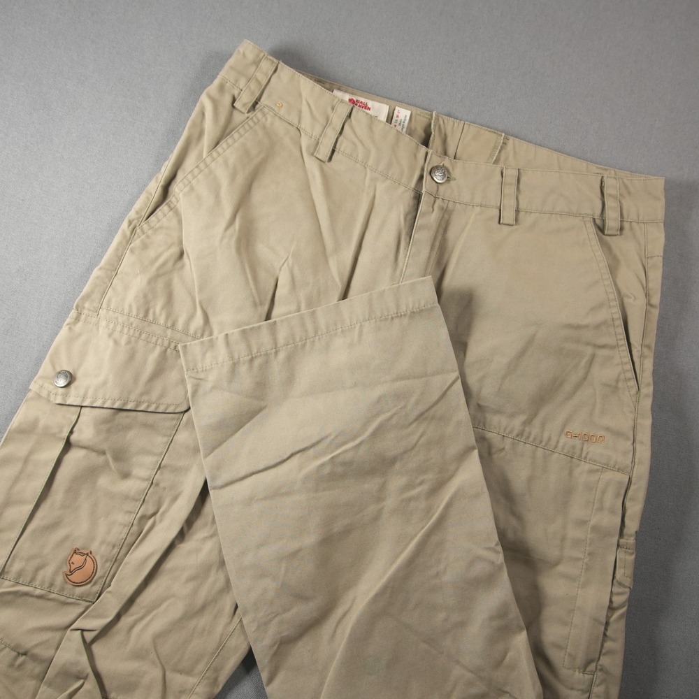Fjallraven Karl G-1000 Cargo Regular Fit Low Waist Men Trousers 30x34 Outdoor